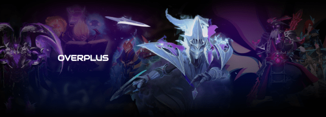 Capture d'écran de la page d'accueil de l'application Overplus.