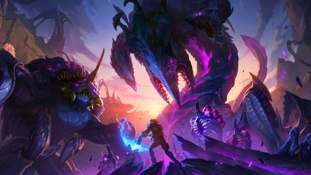 Baron Nasher combattant Ezreal dans League of Legends