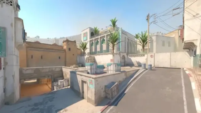 Un site de bombe dans Dust 2 de CS2