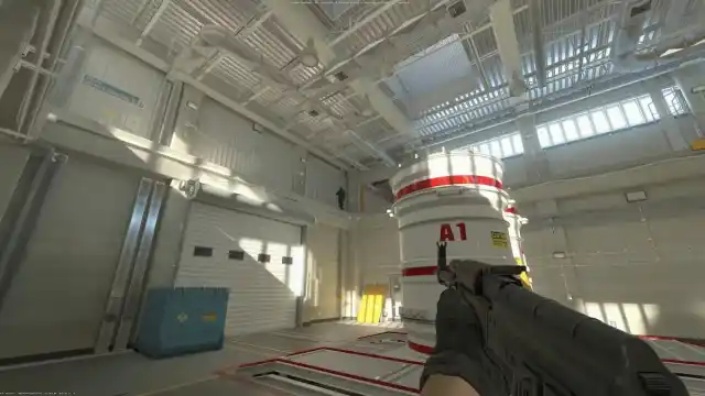 Nuke sur CS2 avec un joueur tenant un AK-47