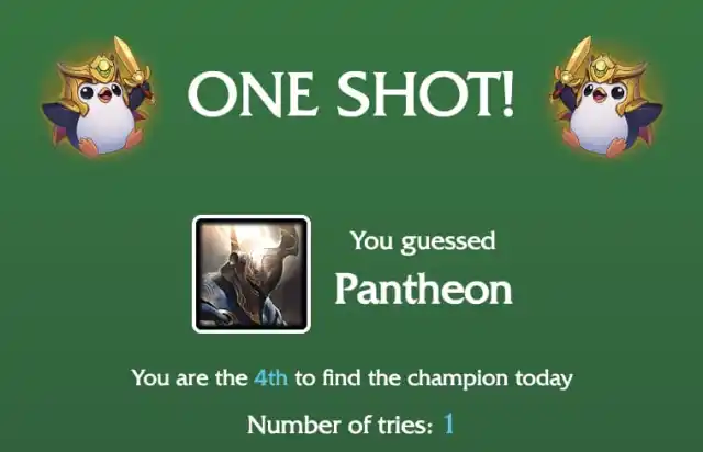 Capture d'écran de la réponse à la citation LoLdle du 27 juin 2024