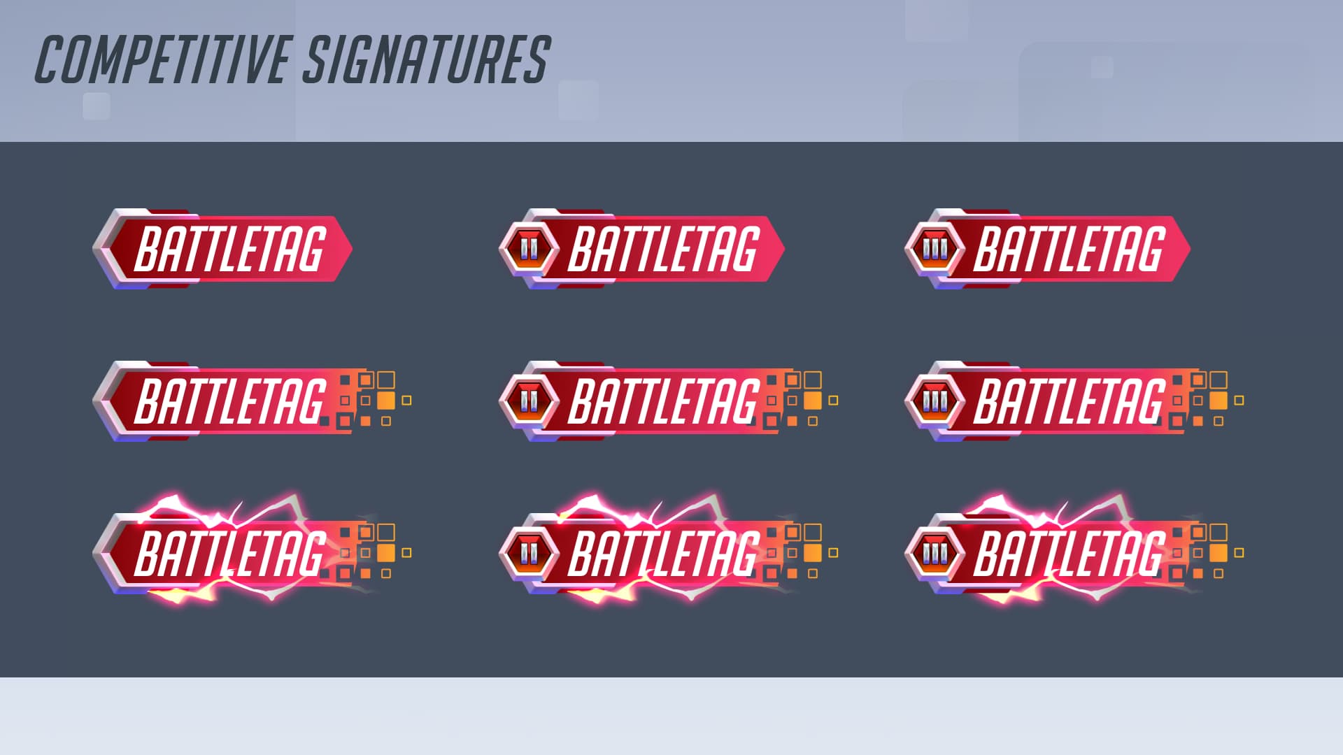 Neuf exemples de Signatures dans Overwatch 2