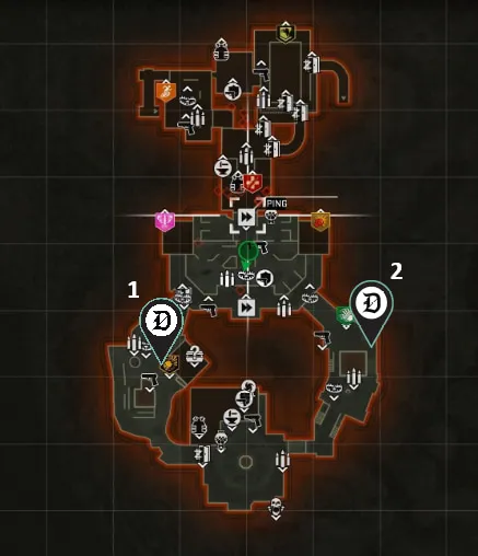 Mini-carte de BO6 Zombies Citadelle des Morts