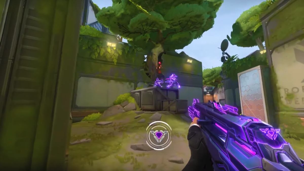 Valorant EXO pack fusil Vandal holographique violet par défaut