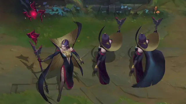 Image montrant un premier aperçu de la mise à jour visuelle de LeBlanc dans League of Legends.