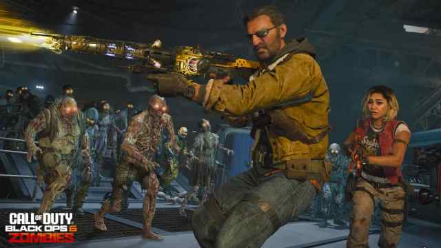 Weaver avec un pistolet cool dans Black Ops 6 Zombies