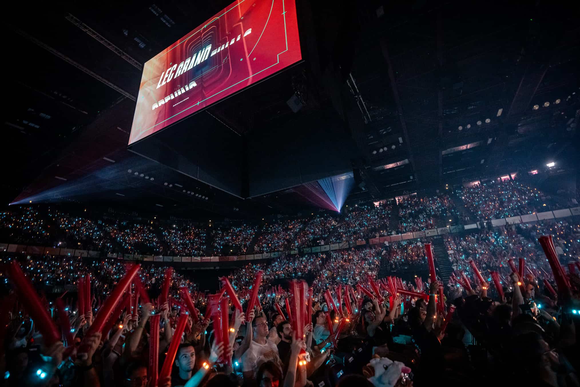 La foule lors des finales LEC à Montpellier