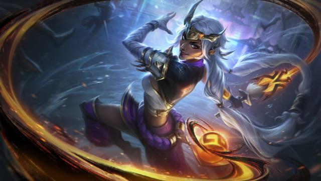 Image montrant la skin Inkshadow Nilah dans League of Legends.