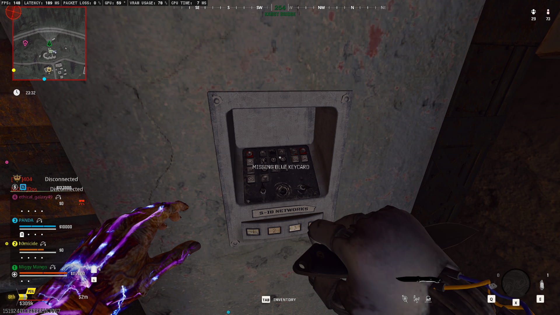 Tentative d'ouverture d'un bunker sans carte bleue sur Verdansk dans Warzone.