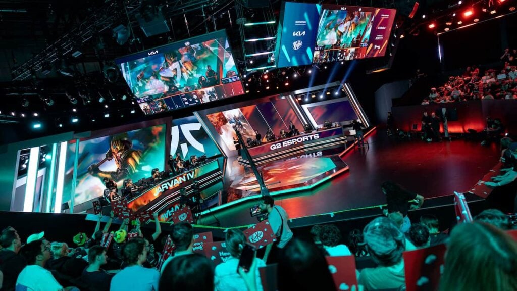 Photo de la 2e journée de la 3e semaine de l'été 2025 LEC EMEA 2025 au Riot Games Arena le 17 août 2025 à Berlin, Allemagne