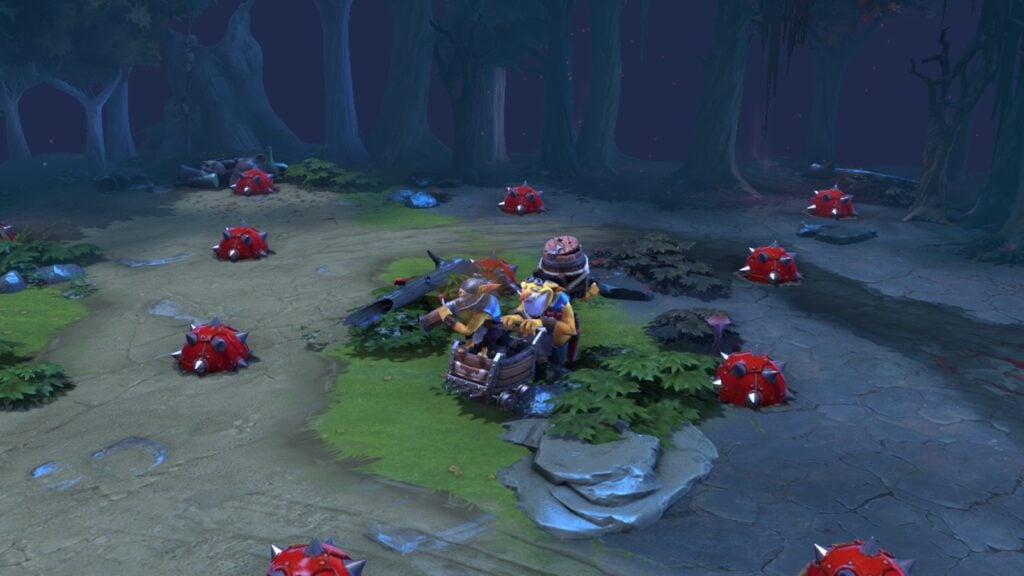 Capture d'écran de Techies dans Dota 2.