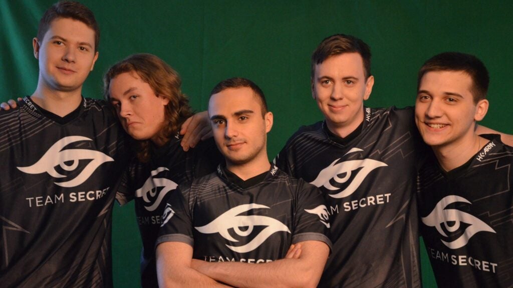 photo de l'équipe Team Secret lors de la TI5 de Dota 2.