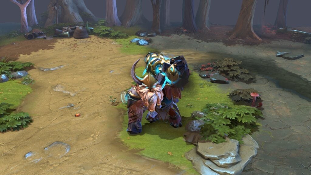 Capture d'écran de l'arcana Earthshaker dans Dota 2.