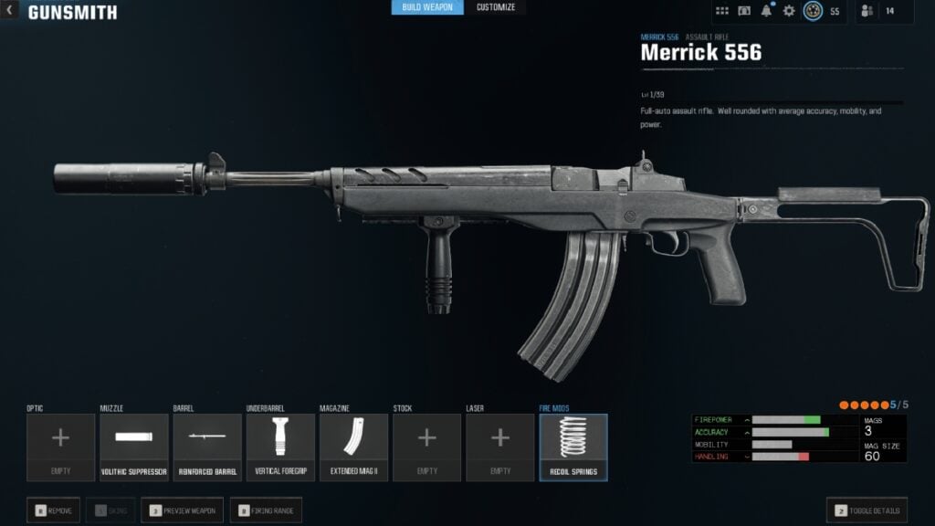 Meilleure configuration Merrick 556 dans Warzone